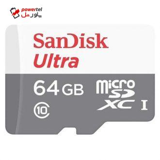 کارت حافظه microSDXC سن دیسک مدل A1 کلاس 10 استاندارد UHS-I سرعت 48MBps ظرفیت 64 گیگابایت کارت حافظه microSDXC سن دیسک مدل A1 کلاس 10 استاندارد UHS-I سرعت 48MBps ظرفیت 64 گیگابایت