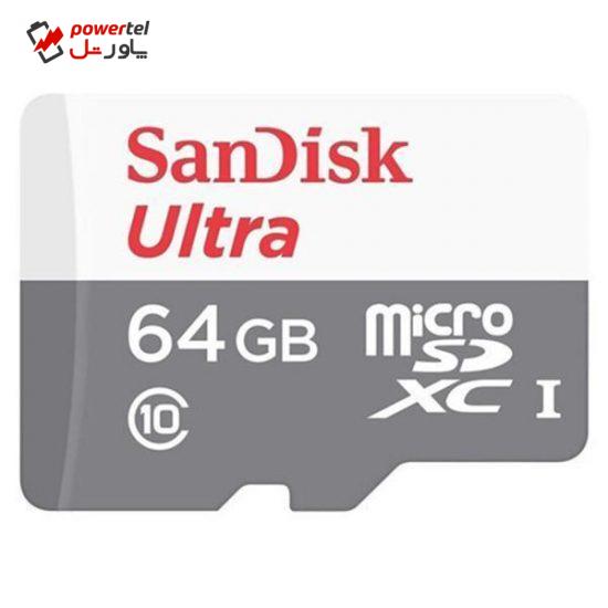 کارت حافظه‌ microSDXC سن دیسک مدل A1 کلاس 10 استاندارد UHS-I سرعت 48MBps ظرفیت 64 گیگابایت