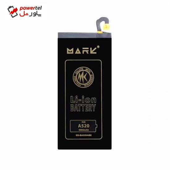 باتری موبایل مارک مدل EB-BA520ABE ظرفیت 3000میلی آمپر ساعت مناسب برای گوشی موبایل سامسونگ Galaxy A5 2017