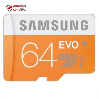 کارت حافظه microSDXC سامسونگ مدل Evo کلاس 10 استاندارد UHS-I U1 سرعت 48MBps ظرفیت 64 گیگابایت
