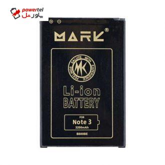 باتری موبایل مارک مدل B800BE ظرفیت 3300 میلی آمپر ساعت مناسب برای گوشی موبایل سامسونگ Galaxy Note 3