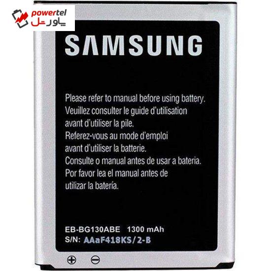 باتری موبایل سامسونگ مدل EB-BG130ABE با ظرفیت 1300 میلی آمپر ساعت مناسب گوشی موبایل سامسونگ Galaxy Young 2 G130