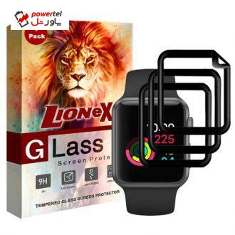 محافظ صفحه نمایش 3D لایونکس مدل FSP مناسب برای اپل واچ 42 میلی متری بسته سه عددی