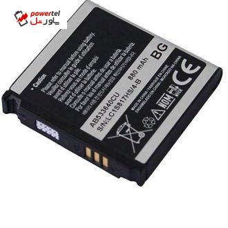باتری موبایل مدل AB533640CU با ظرفیت 800mAh مناسب برای گوشی موبایل سامسونگ s3600