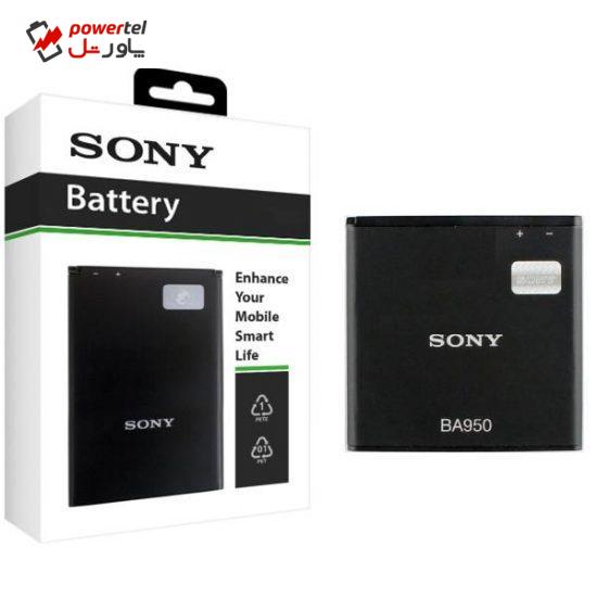 باتری موبایل سونی مدل BA950 با ظرفیت 2300mAh مناسب برای گوشی موبایل سونی Xperia ZR