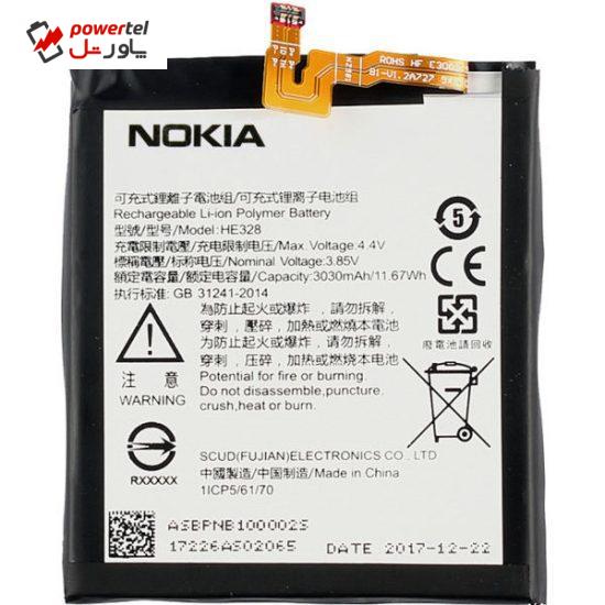باتری موبایل مدل HE328 مناسب برای گوشی موبایل Nokia 8