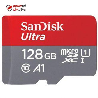 کارت حافظه‌ microSDXC سن دیسک مدل A1 کلاس 10 استاندارد  UHS-I U1 سرعت 100MBps ظرفیت 128 گیگابایت