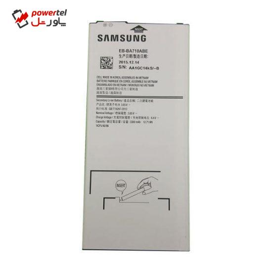 باتری موبایل سامسونگ مدل EB-BA710ABE با ظرفیت 3300 میلی آمپر ساعت مناسب برای گوشی موبایل Galaxy J7 Prime