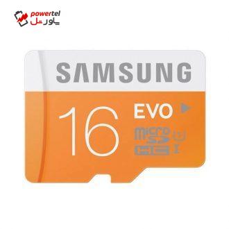 کارت حافظه microSDHC سامسونگ مدل Evo کلاس 10 استاندارد UHS-I U1 ظرفیت 16 گیگابایت کارت حافظه microSDHC سامسونگ مدل Evo کلاس 10 استاندارد UHS-I U1 ظرفیت 16 گیگابایت