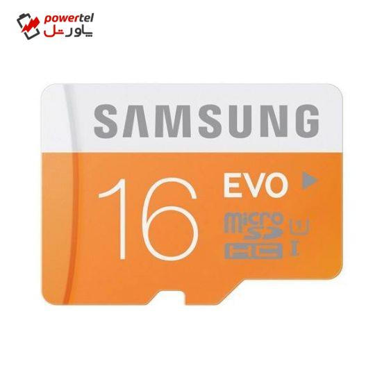 کارت حافظه microSDHC سامسونگ مدل Evo کلاس 10 استاندارد UHS-I U1 ظرفیت 16 گیگابایت