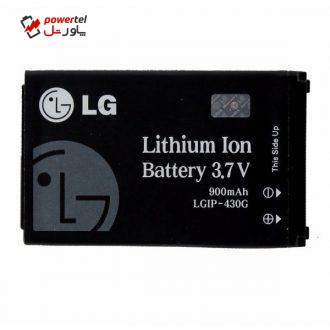 باتری موبایل مدل LGIP-430G  ظرفیت 900 میلی آمپر ساعت مناسب برای گوشی موبایل ال جی CU720 Shine