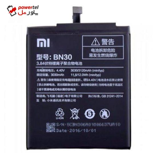باتری موبایل  مدل BN30  مناسب برای گوشی Redmi 4A