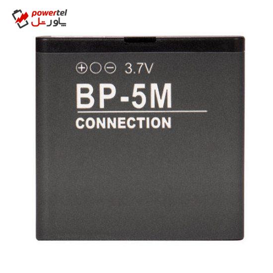 باتری موبایل مدل BP-5M ظرفیت 900 میلی آمپر ساعت مناسب برای گوشی موبایل نوکیا 5610 / 5700