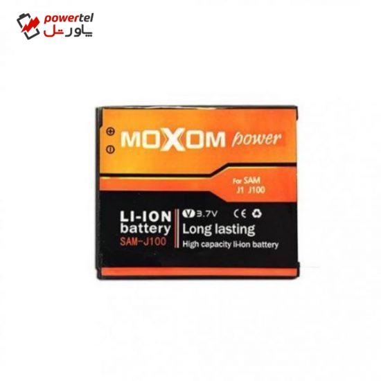 باتری موبایل موکسوم مدل sam-j100 با ظرفیت 1850mAh مناسب برای گوشی موبایل سامسونگ Galaxy J1