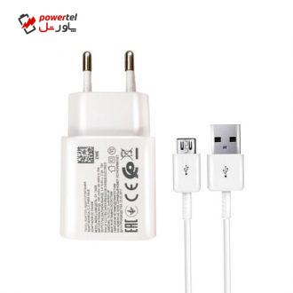 شارژر دیواری مدل EP-TA600 به همراه کابل تبدیل microUSB