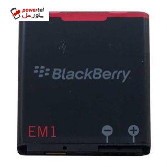 باتری موبایل مدل EM1 مناسب برای گوشی بلک بری 9350 با ظرفیت 1000 میلی آمپر