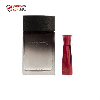 ادو پرفیوم مردانه ژک ساف مدل Dark Musk حجم 100 میلی لیتر به همراه عطر جیبی مدل Senorita حجم 22 میلی لیتر ادو پرفیوم مردانه ژک ساف مدل Dark Musk حجم 100 میلی لیتر به همراه عطر جیبی مدل Senorita حجم 22 میلی لیتر