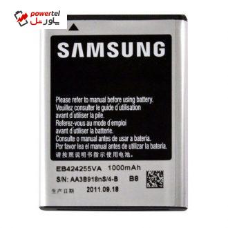 باتری موبایل مدل EB424255VA ظرفیت 1000 میلی آمپرساعت مناسب برای گوشی موبایل سامسونگ S3850 Corby II