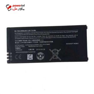 باتری موبایل مدل BV-T3G با ظرفیت 2000mAh مناسب برای گوشی موبایل مایکروسافت Lumia 650