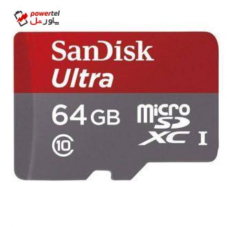 کارت حافظه‌ microSDXC سن دیسک مدل A1 کلاس 10 استاندارد UHS-I سرعت 80MBps ظرفیت 64 گیگابایت