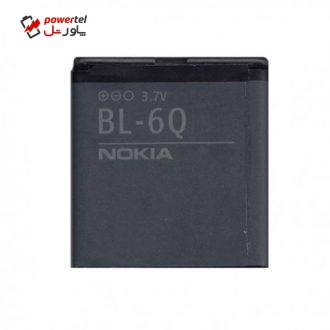 باتری موبایل مدل BL-6Q با ظرفیت 970Mah مناسب برای گوشی موبایل نوکیا 6700 Classic