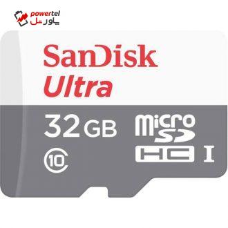 کارت حافظه microSDHC سن دیسک مدل Ultra کلاس 10 استاندارد UHS-I U1 سرعت 80MBps 533X ظرفیت 32 گیگابایت کارت حافظه microSDHC سن دیسک مدل Ultra کلاس 10 استاندارد UHS-I U1 سرعت 80MBps 533X ظرفیت 32 گیگابایت