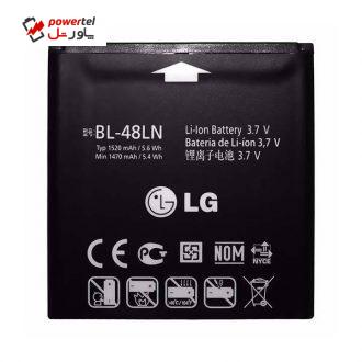 باتری موبایل مدل BL-48LN با ظرفیت 1520 میلی آمپر ساعت مناسب برای گوشی موبایل LG optimus 3d و LG optimus elite