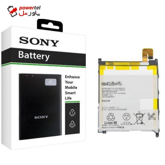 باتری موبایل سونی مدل LIS1520ERPC با ظرفیت 3050mAh مناسب برای گوشی موبایل سونی Xperia Z1 Ultra