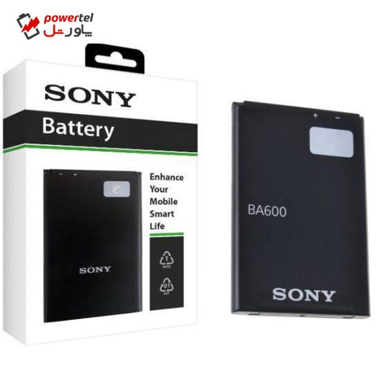 باتری موبایل سونی مدل BA600 با ظرفیت 1320mAh مناسب برای گوشی موبایل سونی Xperia U