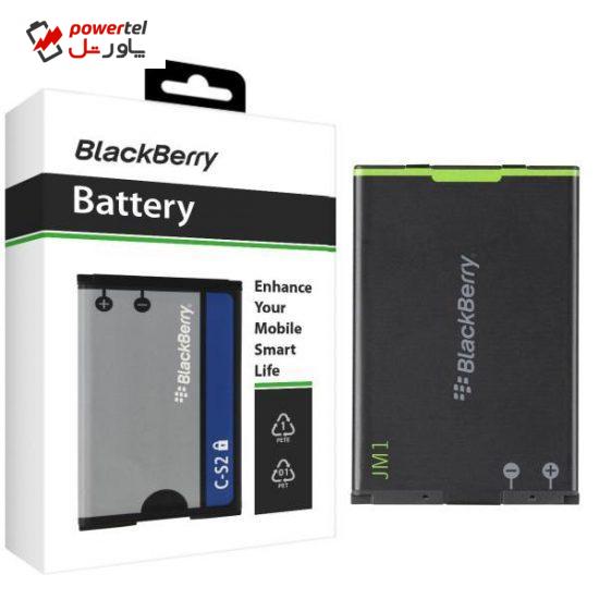 باتری موبایل بلک بری مدل JM1 با ظرفیت 1230mAh مناسب برای گوشی های موبایل بلک بری Torch