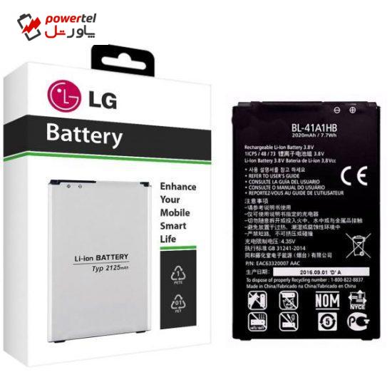 باتری موبایل ال جی مدل BL-41A1HB با ظرفیت 2020mAh مناسب برای گوشی موبایل  ال جی X Style