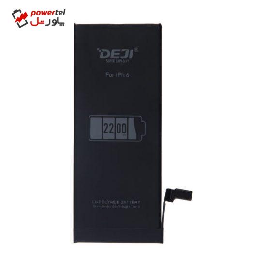 باتری موبایل دجی مدل DJ-IPH6G ظرفیت 2200 میلی آمپر ساعت مناسب برای گوشی موبایل اپل iPhone 6