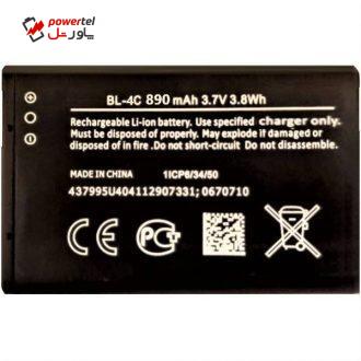 باتری موبایل  ان او کی مدل BL4C ظرفیت 890 میلی آمپر ساعت مناسب برای گوشی موبایل نوکیا 6300