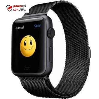 ساعت مچی هوشمند اپل واچ مدل 42mm Stainless Steel Case with Milanese Loop Black