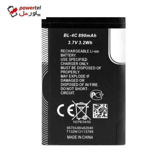 باتری موبایل مدل BL--4C ظرفیت 890 میلی آمپر ساعت مناسب برای گوشی موبایل نوکیا  110