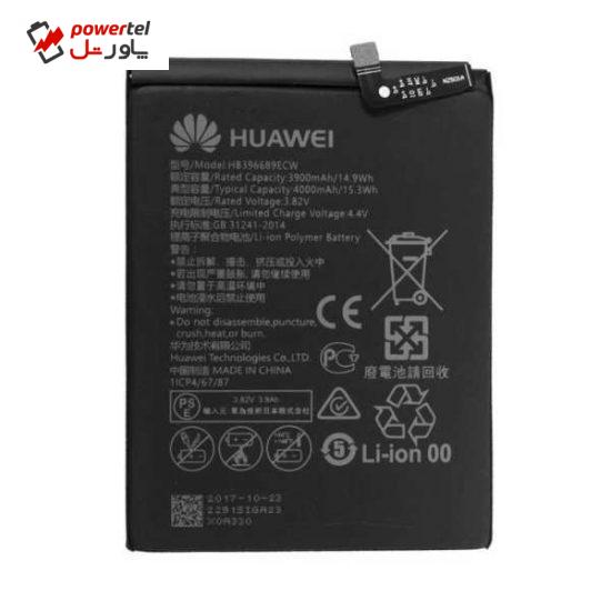 باتری موبایل مدل HB396689ECW ظرفیت 4000 میلی آمپر ساعت مناسب برای گوشی موبایل هوآوی Enjoy 7 PLUS
