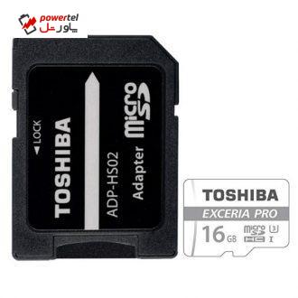 کارت حافظه microSDHC توشیبا مدل M401 کلاس 10 استاندارد UHS-I U3 سرعت 95MBps ظرفیت 16 گیگابایت
