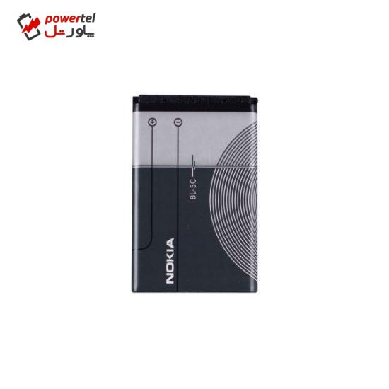 باتری موبایل مدل BL-5C ظرفیت 1050 میلی آمپر ساعت مناسب برای گوشی موبایل نوکیا N72
