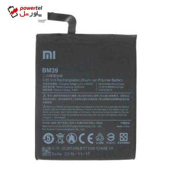باتری موبایل مدل BM39 ظرفیت 3350 میلی آمپر ساعت مناسب برای گوشی موبایل شیائومی Mi6