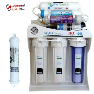 دستگاه تصفیه کننده آب آکوآ اسپرینگ مدل UF-SF4000 به همراه فیلتر یخچال ساید بای ساید دستگاه تصفیه کننده آب آکوآ اسپرینگ مدل UF-SF4000 به همراه فیلتر یخچال ساید بای ساید