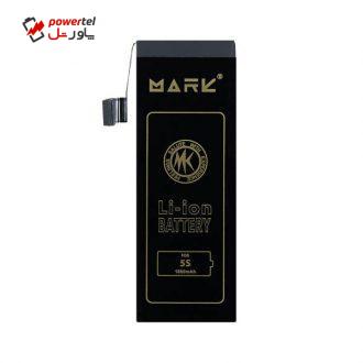 باتری موبایل مارک مدل MK-5s ظرفیت 1860 میلی آمپر ساعت مناسب برای گوشی موبایل اپل Iphone 5s