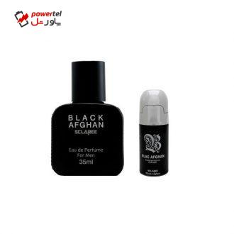 ادو پرفیوم مردانه اسکلاره مدل Black Afghan حجم 35 میلی لیتر به همراه رول ضد تعریق مردانه اسکلاره مدل Blac Afghan حجم 60 میلی لیتر ادو پرفیوم مردانه اسکلاره مدل Black Afghan حجم 35 میلی لیتر به همراه رول ضد تعریق مردانه اسکلاره مدل Blac Afghan حجم 60 میلی لیتر