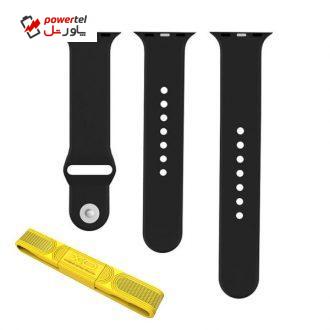 بند سیلیکونی مدل Sport Band مناسب برای اپل واچ 42 میلی متری به همراه کابل لایتنینگ بند سیلیکونی مدل Sport Band مناسب برای اپل واچ 42 میلی متری به همراه کابل لایتنینگ