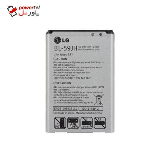 باتری موبایل مدل BL-59JH ظرفیت 2460 میلی آمپر ساعت مناسب برای گوشی موبایل LG P713
