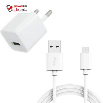 شارژر دیواری مدل MB352 به همراه کابل USB به microUSB مدل ep-09q8 طول 1.2 متر
