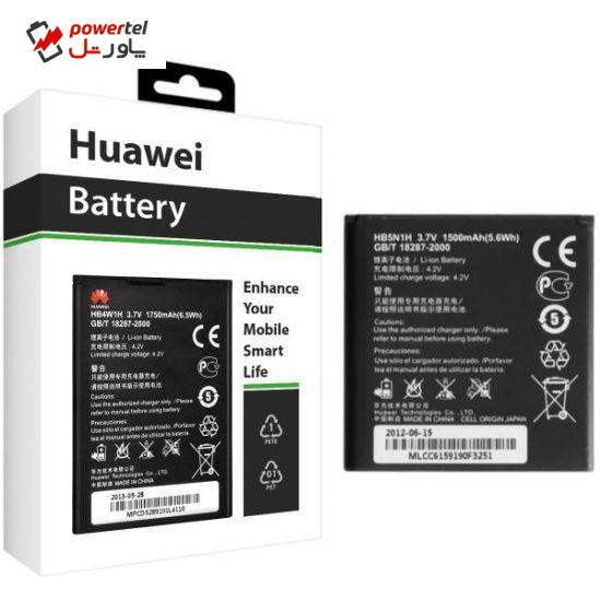 باتری موبایل هوآوی مدل HB5N1 با ظرفیت 1350mAh مناسب برای گوشی موبایل هوآوی Y320/Y330