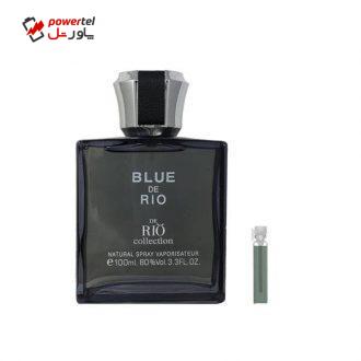 ادو پرفیوم مردانه ریو کالکشن مدل Rio Blue De Rio حجم 100ml به همراه عطر جیبی