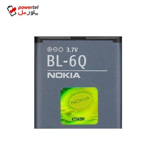 باتری موبایل مدل BL-6Q ظرفیت 970 میلی آمپر ساعت مناسب برای گوشی موبایل نوکیا 6700 Classic