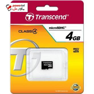 کارت حافظه microSDHC ترنسند کلاس 4 ظرفیت 4 گیگابایت کارت حافظه microSDHC ترنسند کلاس 4 ظرفیت 4 گیگابایت
