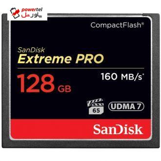 کارت حافظه CompactFlash سن دیسک مدل Extreme Pro سرعت 1067X 160MBps ظرفیت 128 گیگابایت کارت حافظه CompactFlash سن دیسک مدل Extreme Pro سرعت 1067X 160MBps ظرفیت 128 گیگابایت